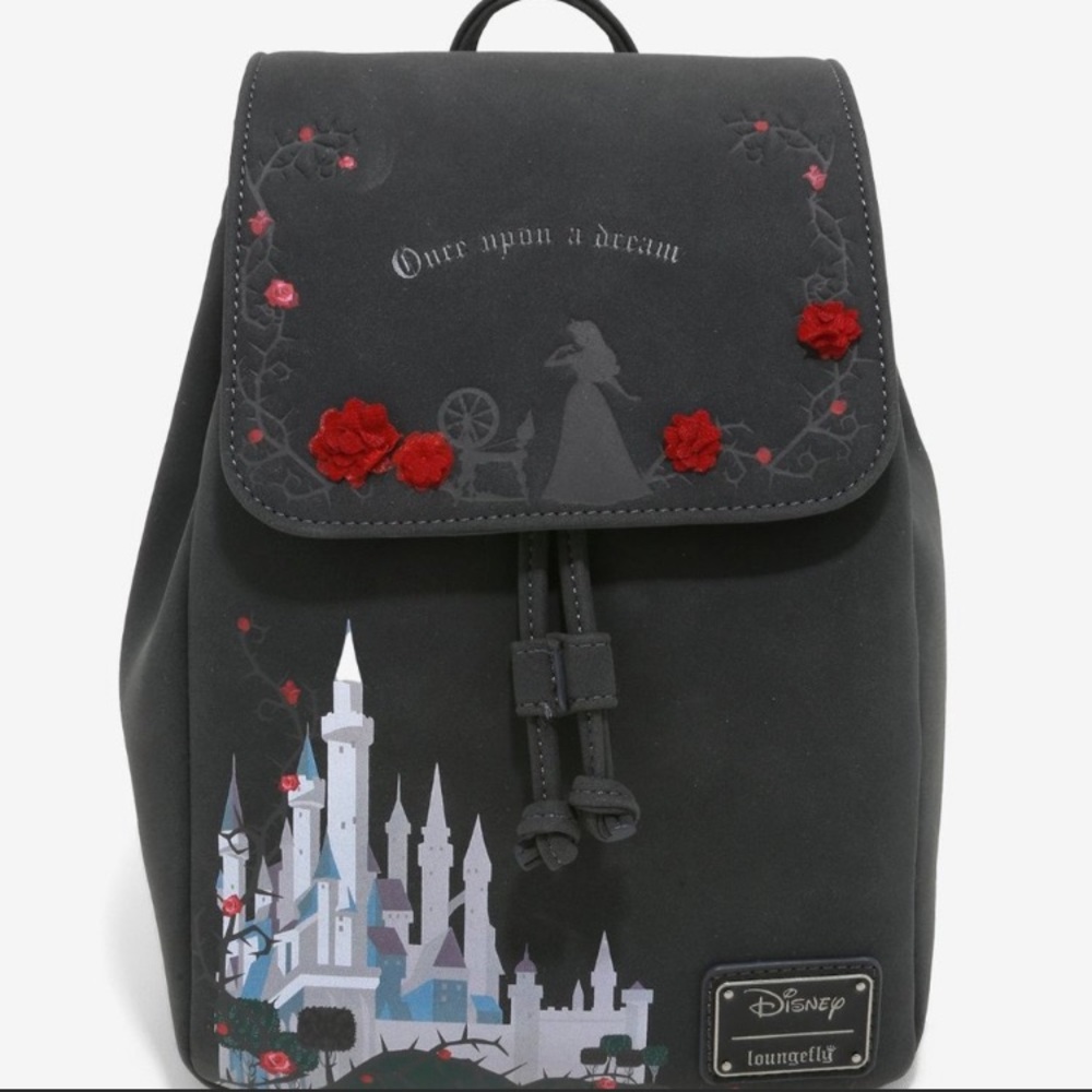 LOUNGEFLY DISNEY Sleeping Beauty MINI BACKPACK SET - Picture 2 of 9